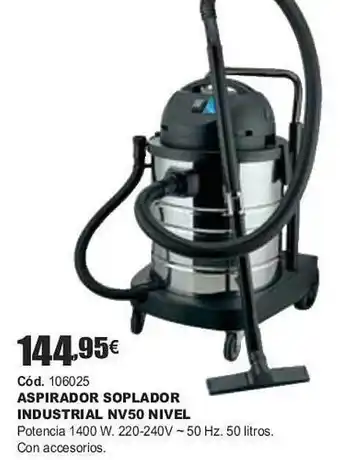 Ferrcash Aspirador soplador industrial nv50 nivel oferta
