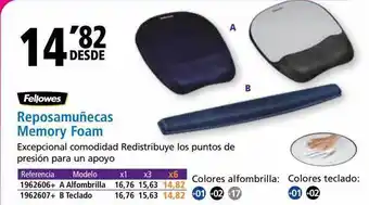 Folder Fellowes reposamuñecas memory foam oferta