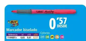 Folder Marcador biselado bic kids oferta