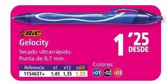 Folder Bic gelocity oferta