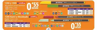 Folder 1200 y 1300 edding 1200 pastel y metalizado oferta