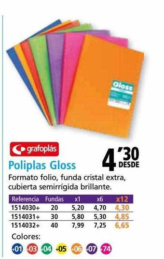 Folder Grafoplás poliplas gloss oferta