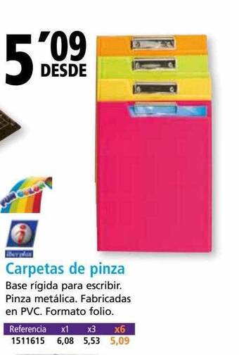 Folder Carpetas de pinza oferta