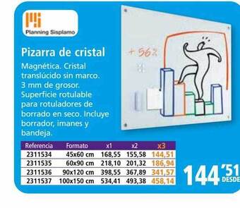 Folder Pizarra de cristal oferta