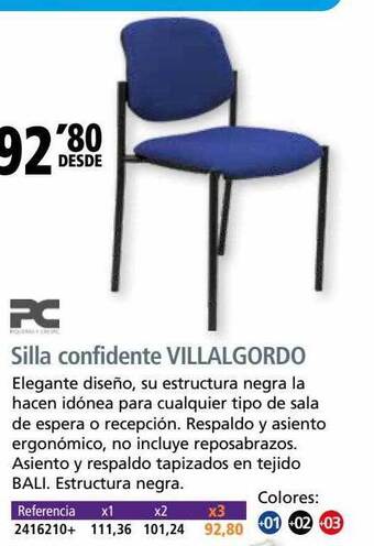 Folder Pc silla confidente villalgordo oferta