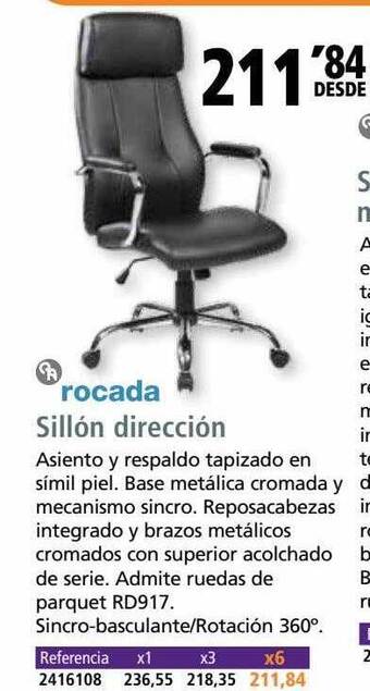 Folder Rocada sillón dirección oferta
