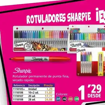 Folder Sharpie rotulador permanente de punta fina oferta