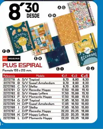 Folder Plus espiral miquelrius oferta