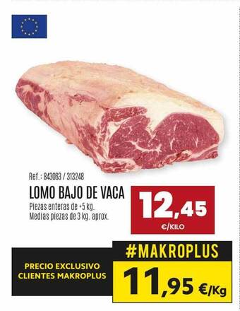 Makro Lomo bajo de vaca oferta