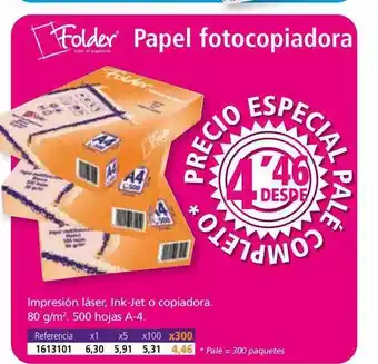 Folder Folder papel fotocopiadora oferta