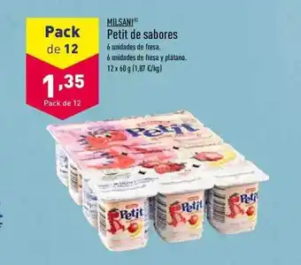 ALDI Milsani petit de sabores oferta