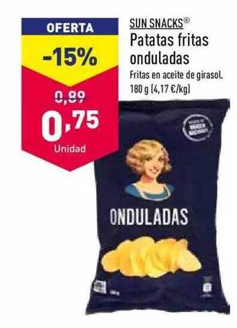 ALDI Sun snacks patatas fritas onduladas oferta