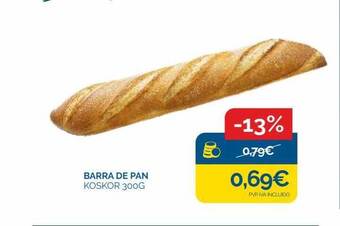 Cash Ecofamilia Barra de pan koskor 300g oferta