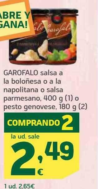 HiperDino Garofalo salsa oferta