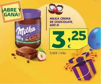 HiperDino Milka crema de chocolate oferta