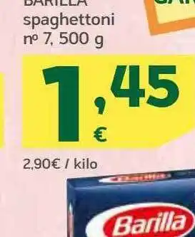 HiperDino Barilla spaghettoni n° 7 oferta