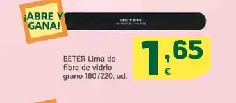 HiperDino Beter lima de fibra de vidro grano oferta