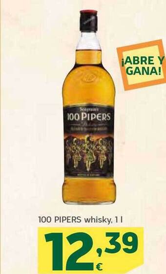 HiperDino 100 pipers whisky oferta