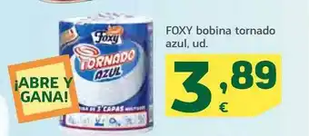 HiperDino Foxy bobina tornado azul oferta