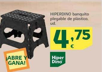 HiperDino Hiperdino banquito plegable de plástico oferta