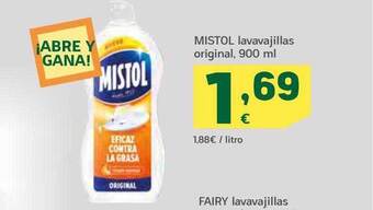 HiperDino Mistol lavavajillas original oferta
