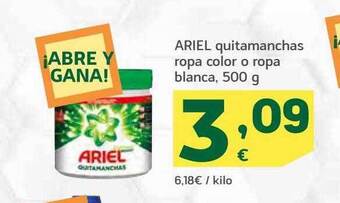 HiperDino Ariel quitamanchas ropa color o ropa blanca oferta