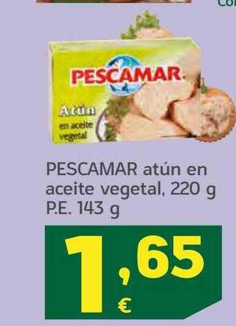 HiperDino Pescamar atún en aceite vegetal oferta