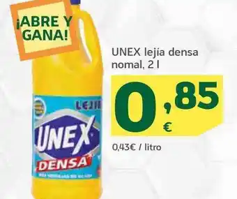 HiperDino Unex lejía densa normal oferta
