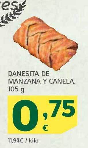 HiperDino Danesita de manzana y canela oferta