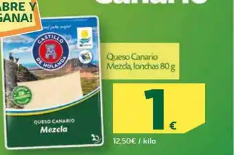 HiperDino Queso canario mezcla lonchas oferta