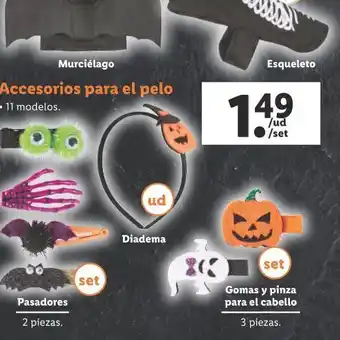 Lidl Accesorios halloween para el pelo oferta