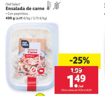 Lidl Chef Select Ensalada de carne oferta