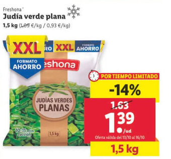 Lidl Freshona Judía verde plana oferta