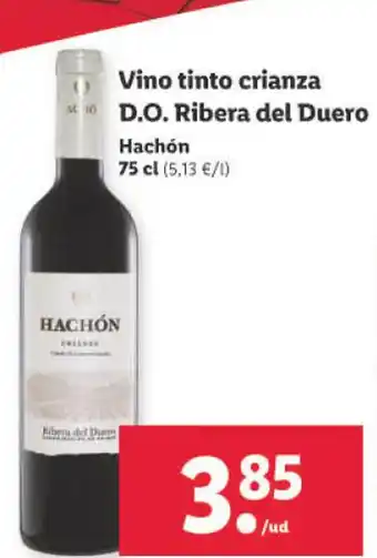 Lidl Vino Tinto Crianza D.O. Ribera Del Duero75 cl. oferta