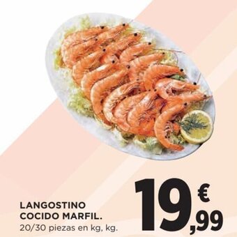 Hipercor Langostino Cocido Marfil oferta