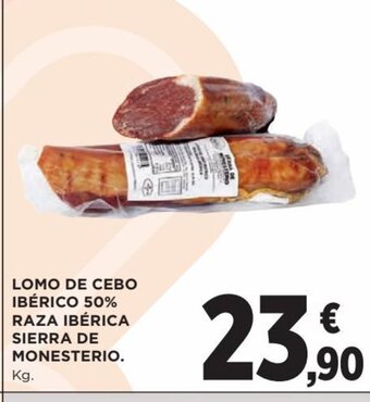 Hipercor Lomo De Cebo Ibérico 50 % Raza Ibérica Sierra De Monesterio oferta