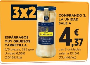 Hipercor Espárragos Muy Gruesos Carretilla oferta