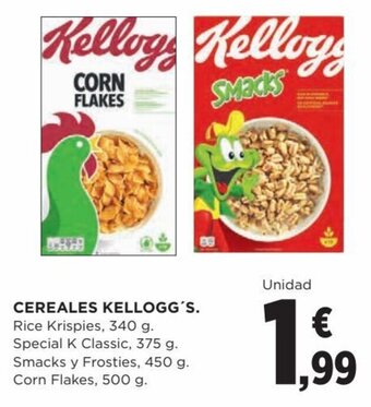 Hipercor Cereales Kellogg's oferta