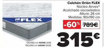 Carrefour Colchón orión flex oferta