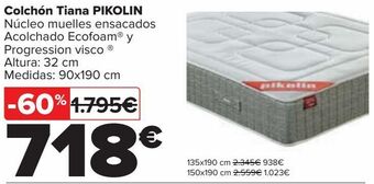 Carrefour Colchón tiana pikolin oferta