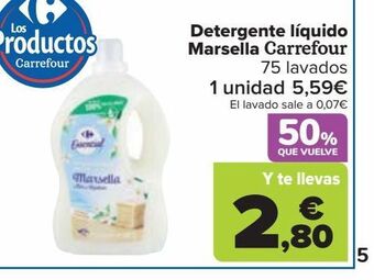 Carrefour Detergente líquido marsella carrefour oferta