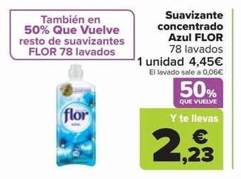 Carrefour Suavizante concentrado azul flor oferta