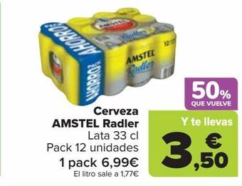 Carrefour Cerveza amstel radler oferta