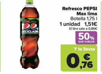Carrefour Refresco pepsi max lima oferta