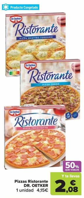 Carrefour Pizzas ristorante dr.oetker oferta