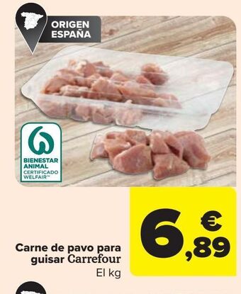Carrefour Carne de pavo para guisar carrefour oferta