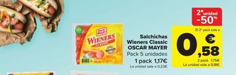 Carrefour Salchichas wieners classic oscar mayer oferta