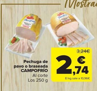 Carrefour Pechuga de pavo o braseada campofrío oferta