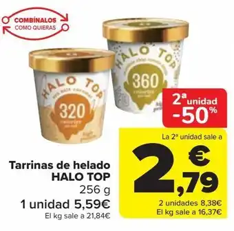 Carrefour Tarrinas de helado halo top oferta