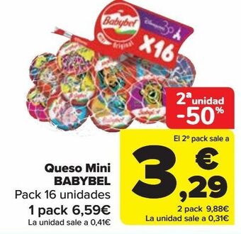 Carrefour Queso mini babybel oferta